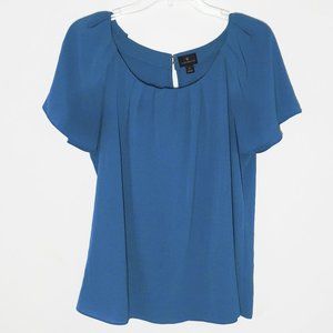 Worthington Ruched Relaxed Elegant Business Blouse